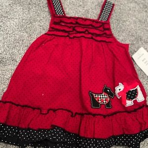 Red & Black Baby Dress